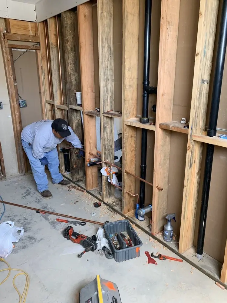 Commercial rough-in plumbing for Water Heater Replacement in Pecan Ridge